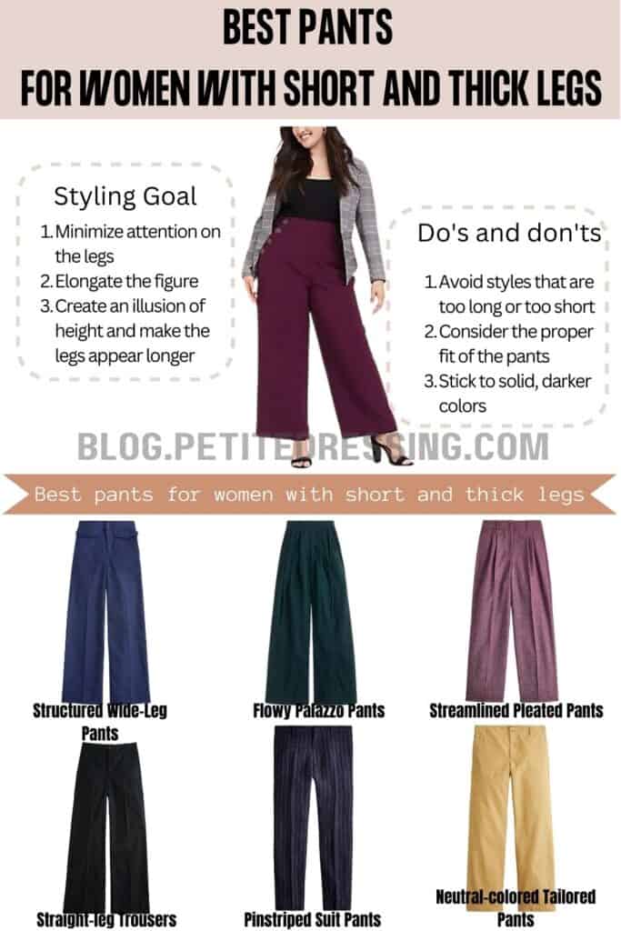 Pants Style Guide for Women with Short and Thick Legs