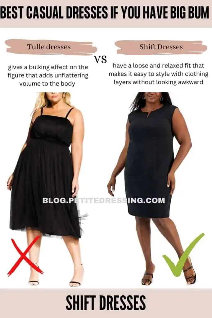 Casual dresses guide if you have a big bum - Petite Dressing