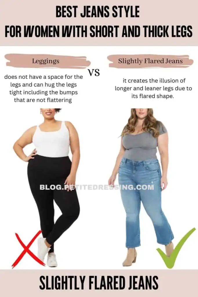 Jeans Style Guide for Women with Short and Thick Legs - Petite Dressing