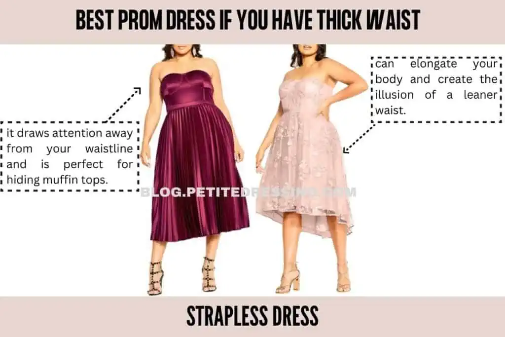 Strapless dress