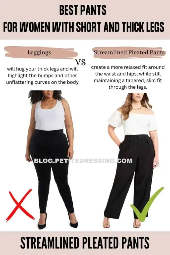 Pants Style Guide for Women with Short and Thick Legs - Petite Dressing