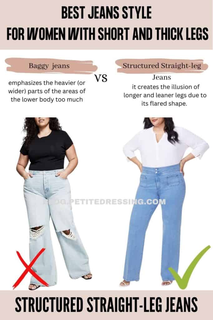 Structured Straight-leg Jeans