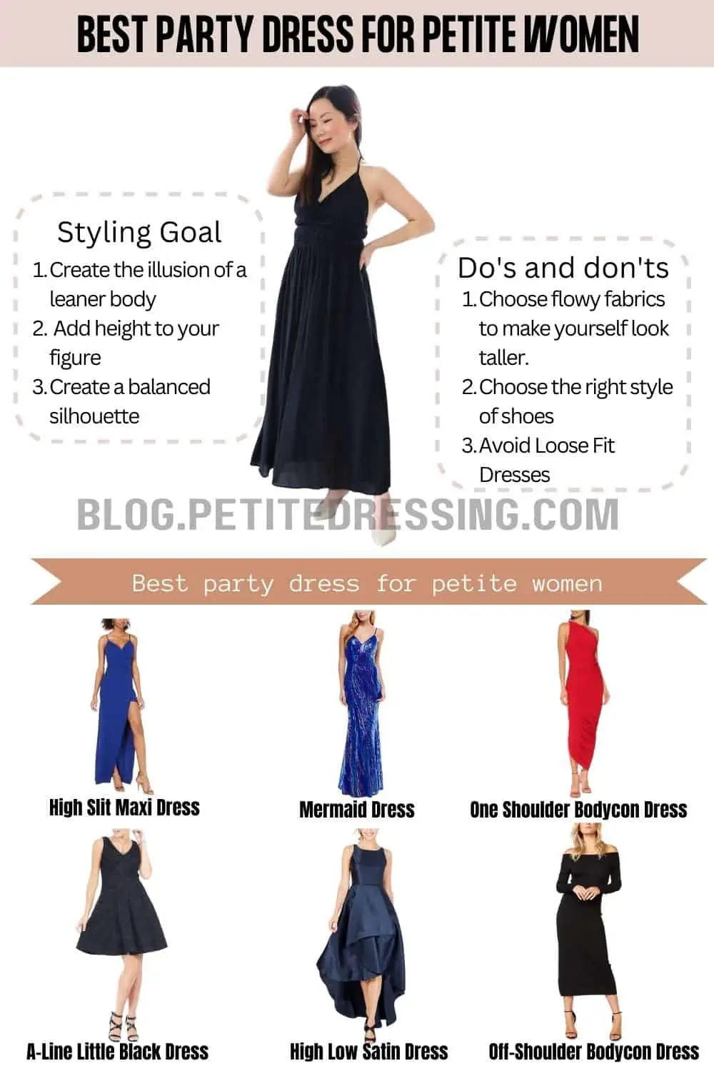 I'm 5'2, and here's the Complete Party Dress Guide for Petite Women -  Petite Dressing
