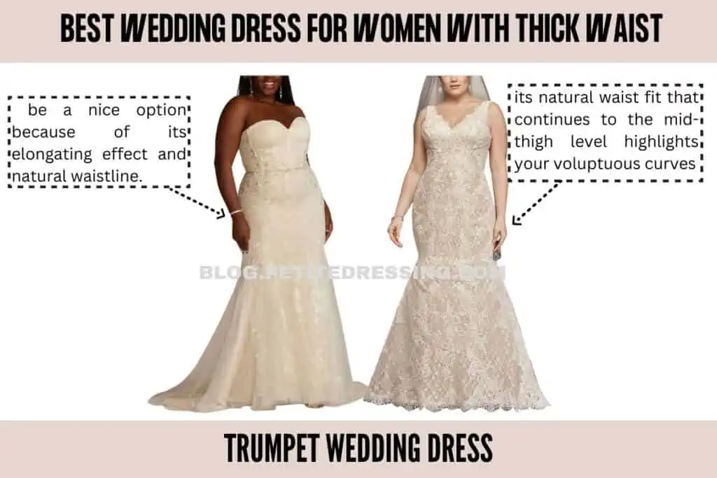 Wedding Dress Guide for Women with Thick Waist - Petite Dressing