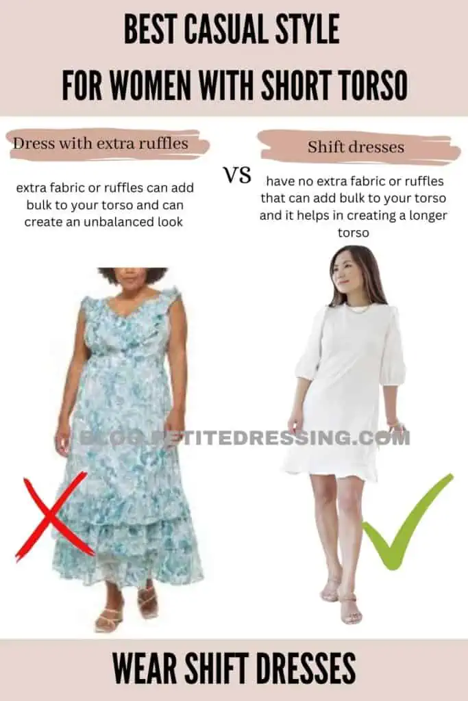 Casual style guide for women with a short torso