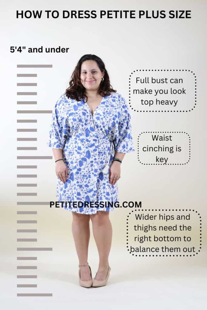 how to dress petite plus size