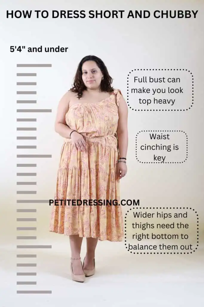 how to dress short and overweight
