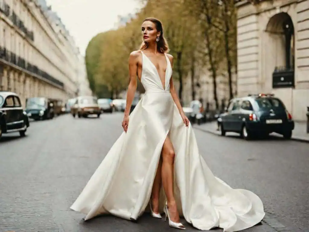 what wedding dress look good on short brides-Aline