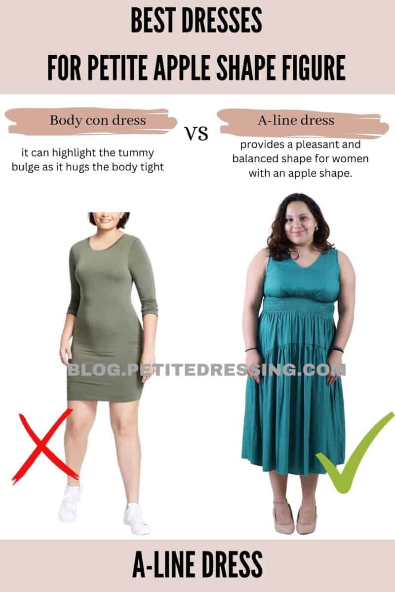 Dresses guide for Petite Apple Shape