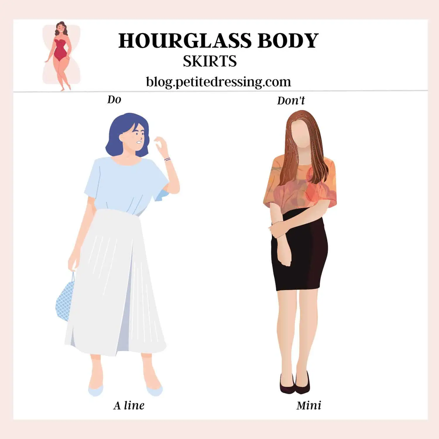 How to Dress a Petite Hourglass Figure: Petite Style Tips - Mona Juliet