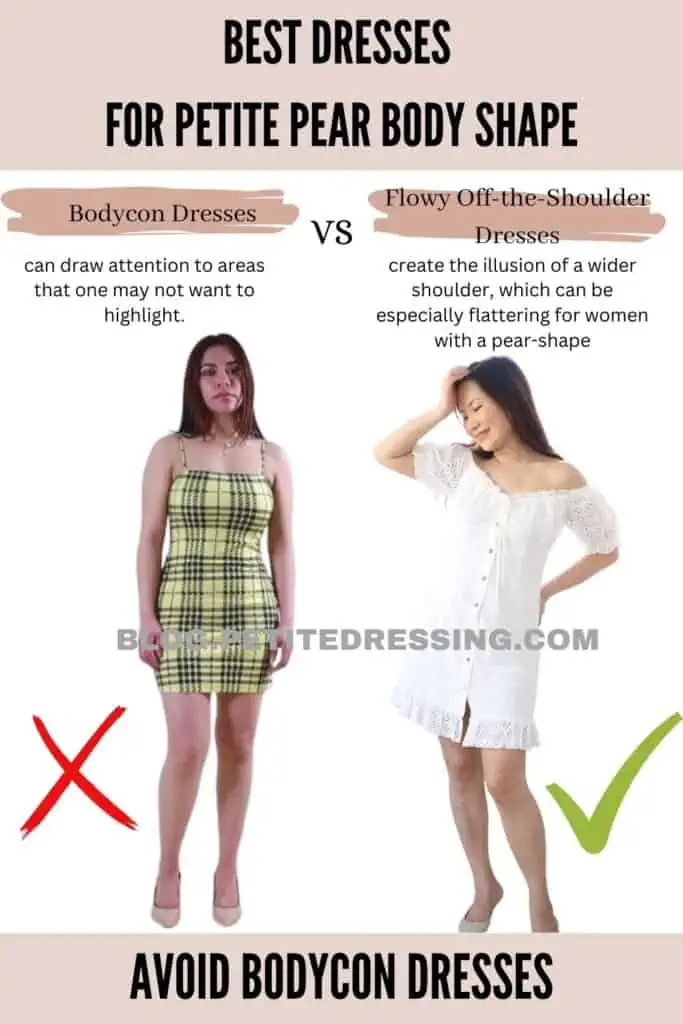 Avoid Bodycon Dresses