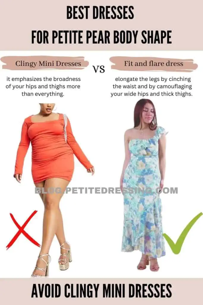 Avoid Clingy Mini Dresses