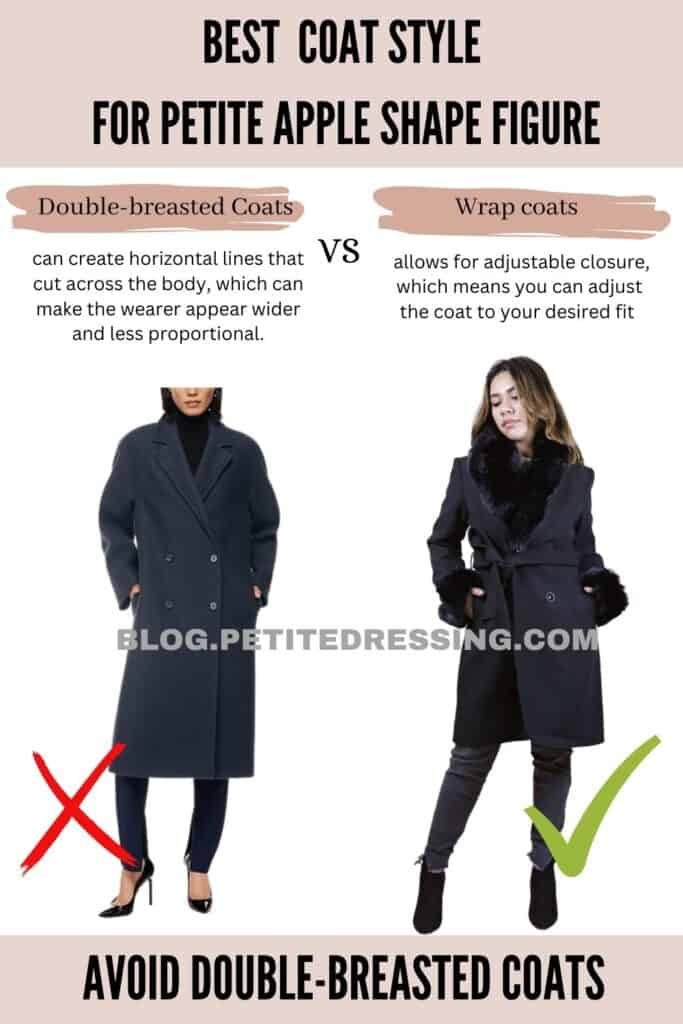 Avoid Double-breasted Coats