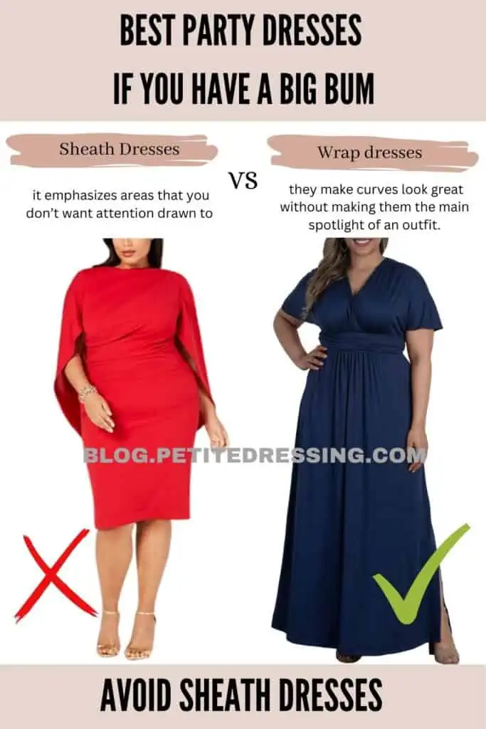 Party dresses guide if you have a big bum - Petite Dressing