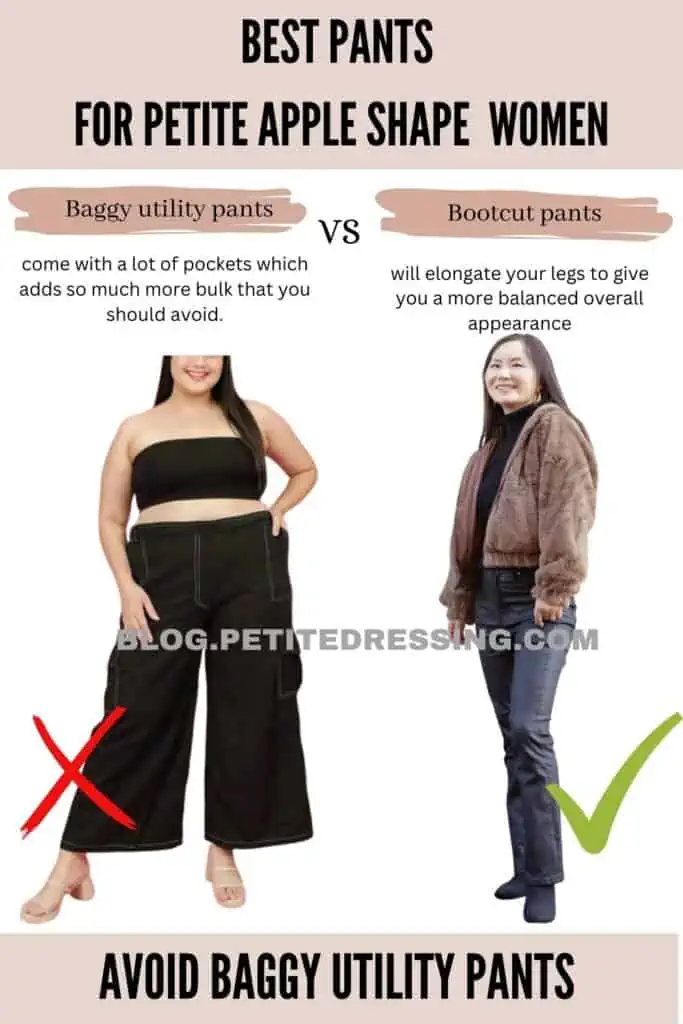 Avoid baggy utility pants
