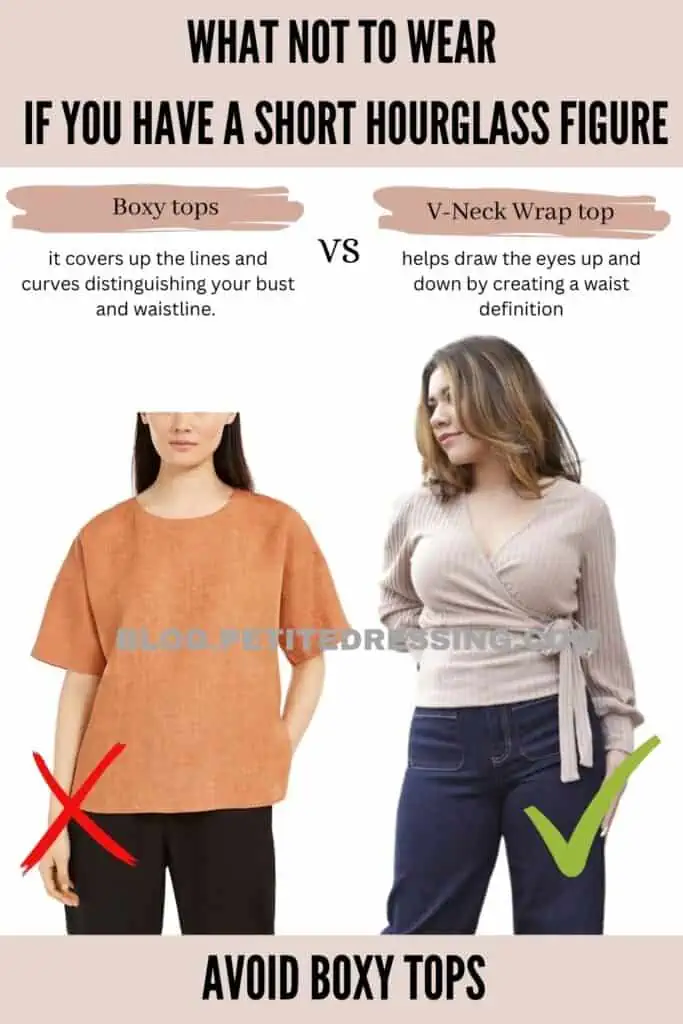 What not to wear if you have a short hourglass figure - Petite Dressing