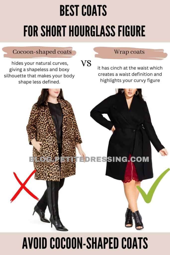 Coats guide for short hourglass figure