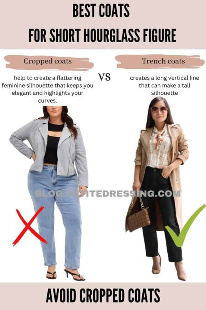 Coats guide for short hourglass figure