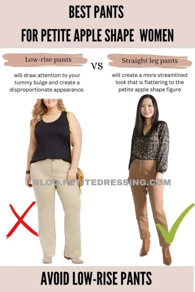 Avoid low-rise pants