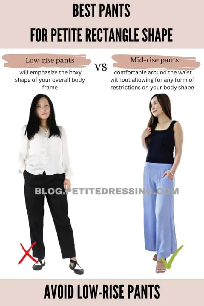 Avoid low-rise pants