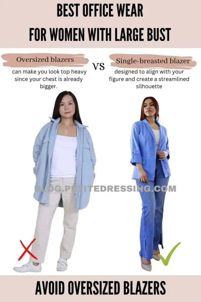 Avoid oversized blazers