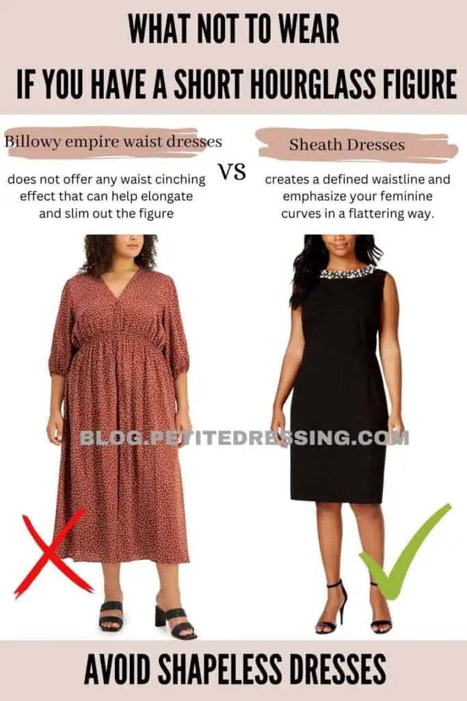 What not to wear if you have a short hourglass figure - Petite Dressing