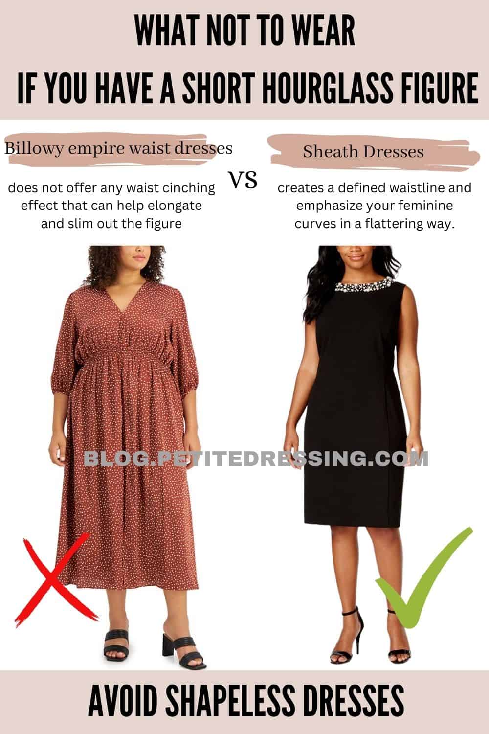 What not to wear if you have a short hourglass figure