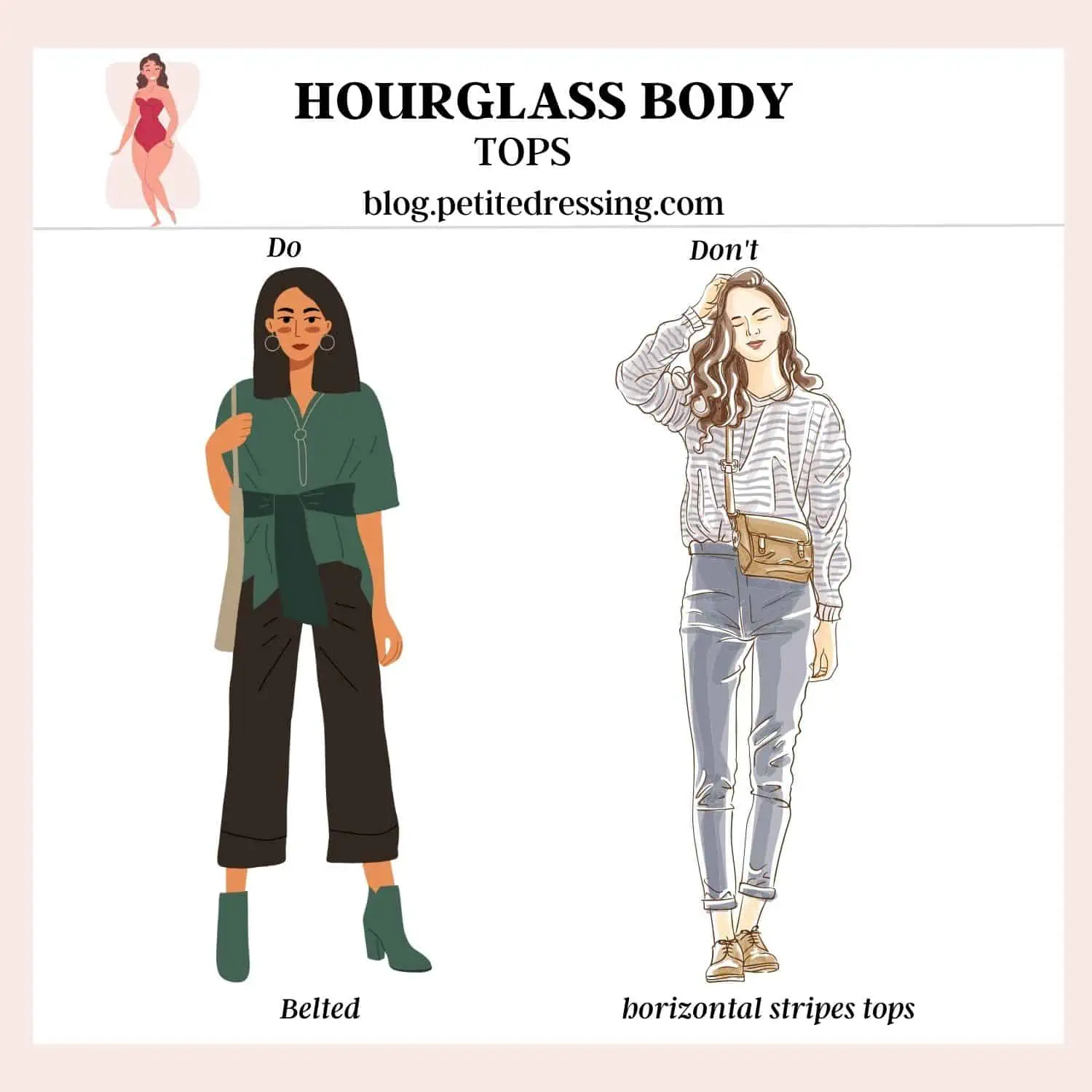 How to dress an hourglass body shape 