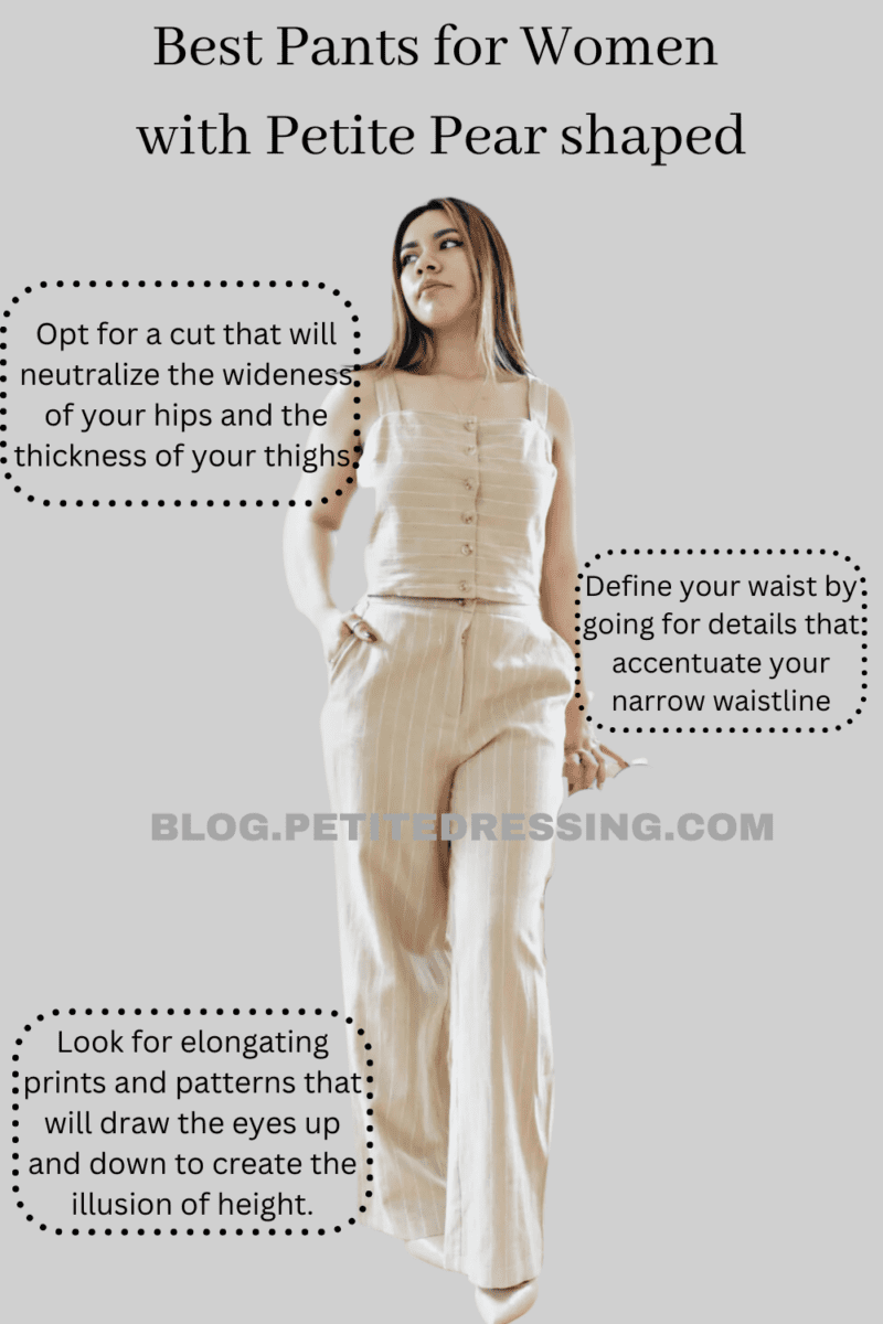 Pants Style Guide for Women with Petite Pear Shape
