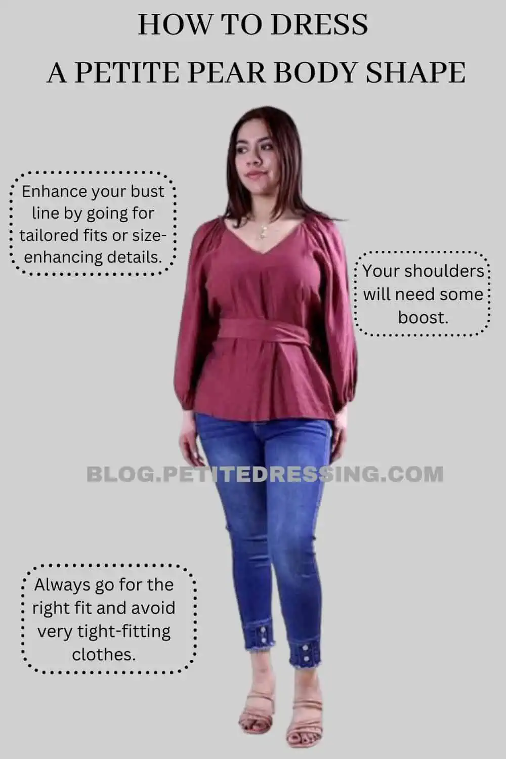 How to dress a Petite Pear Body Shape - Petite Dressing