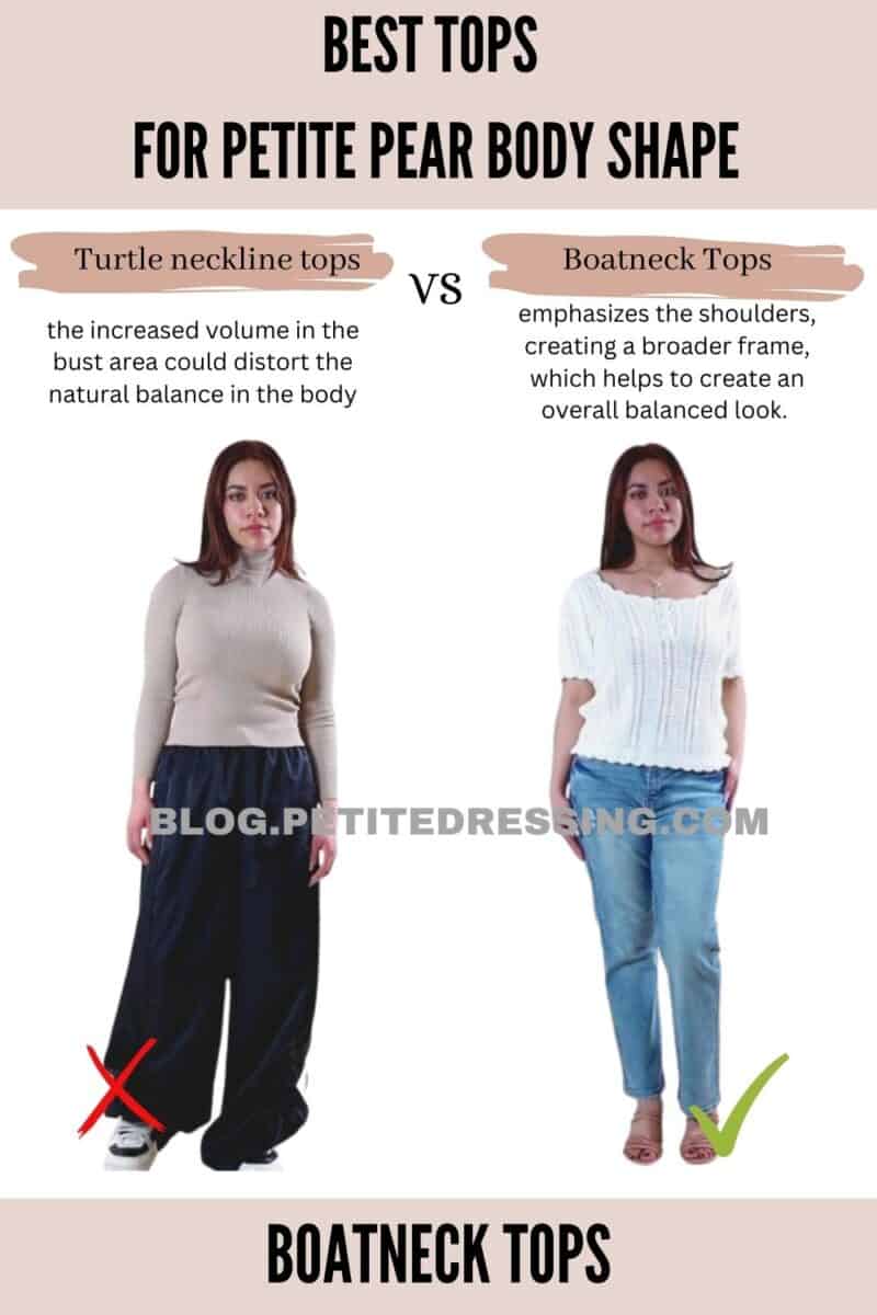 Tops Style Guide for Petite Pear Body Shape