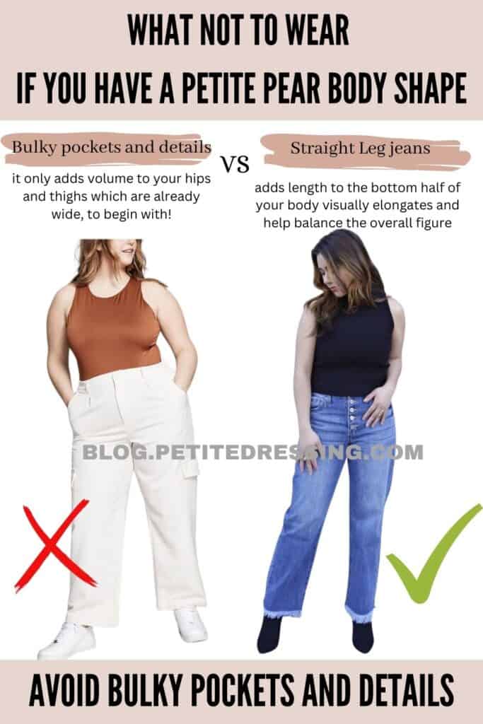 Bulky pockets and details