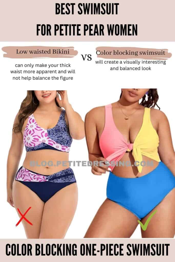 Color Blocking One-Piece Swimsuit