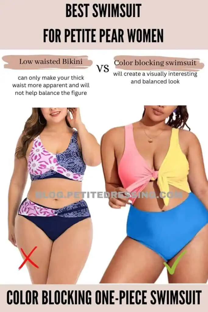 Color Blocking One-Piece Swimsuit