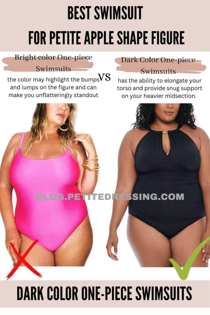 Dark Color One-piece Swimsuits