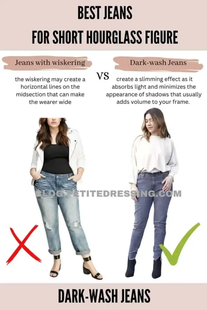 Jeans Style Guide for Short Hourglass Figure - Petite Dressing