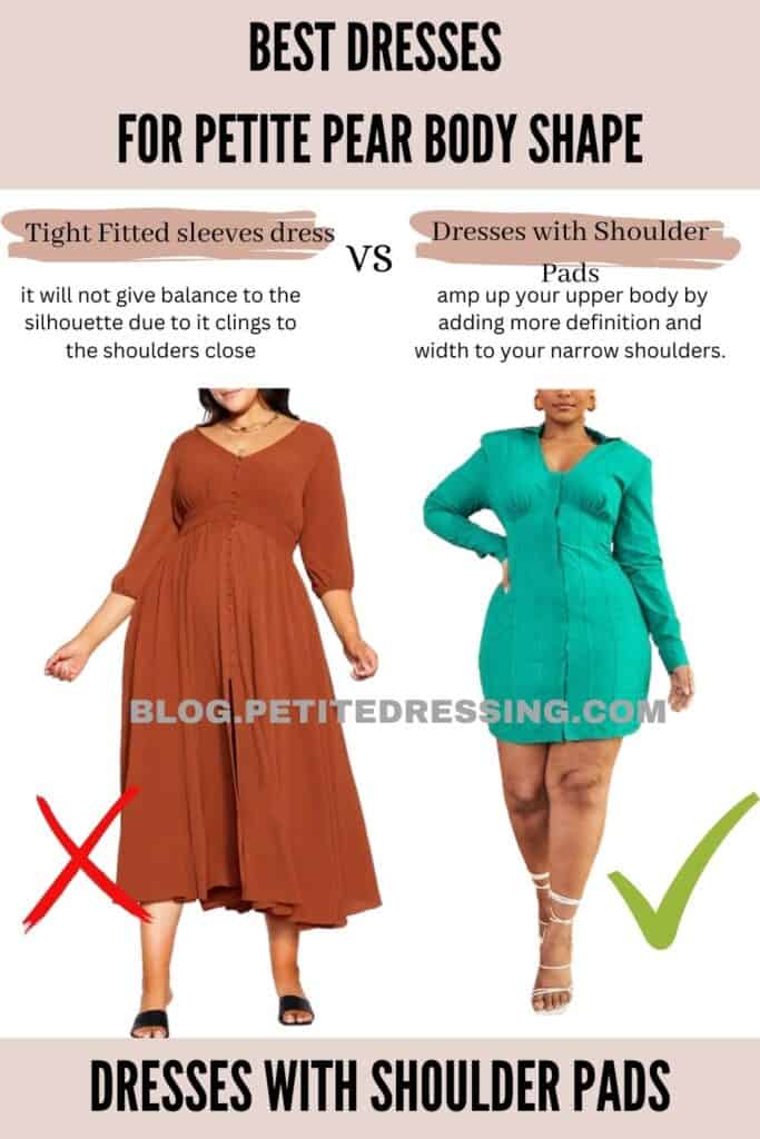 Dresses with Shoulder Pads