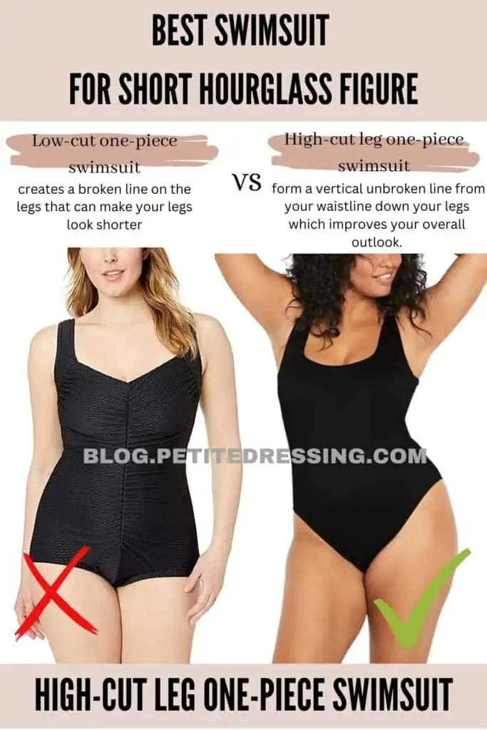 High-cut leg one-piece swimsuit