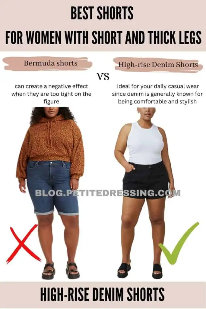 Shorts Style Guide for Women with Short and Thick Legs - Petite Dressing