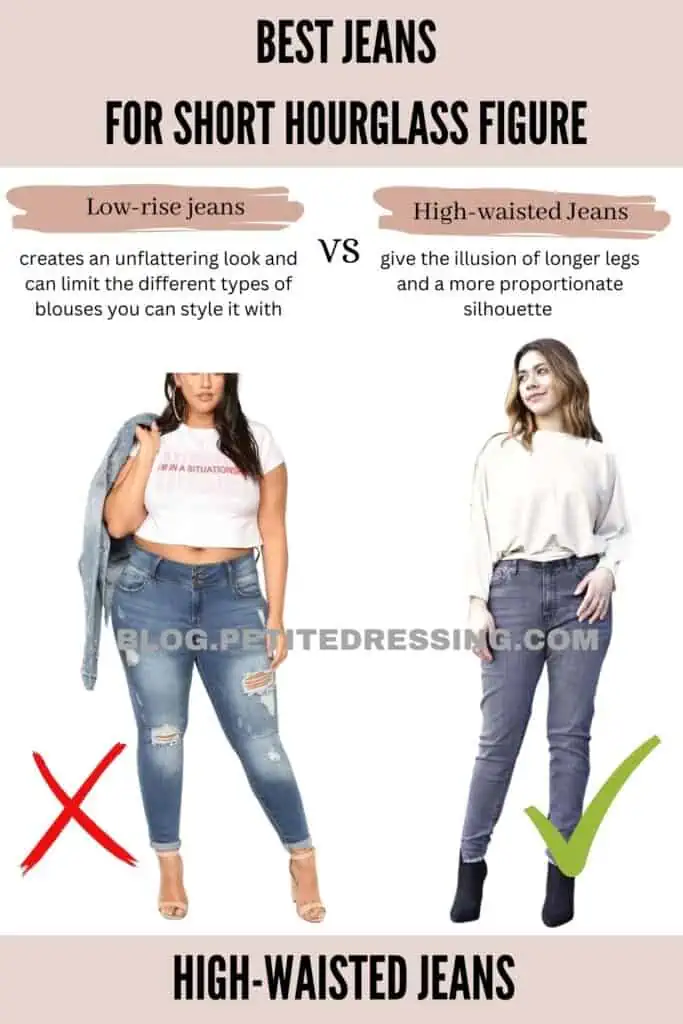 Jeans Style Guide for Short Hourglass Figure - Petite Dressing