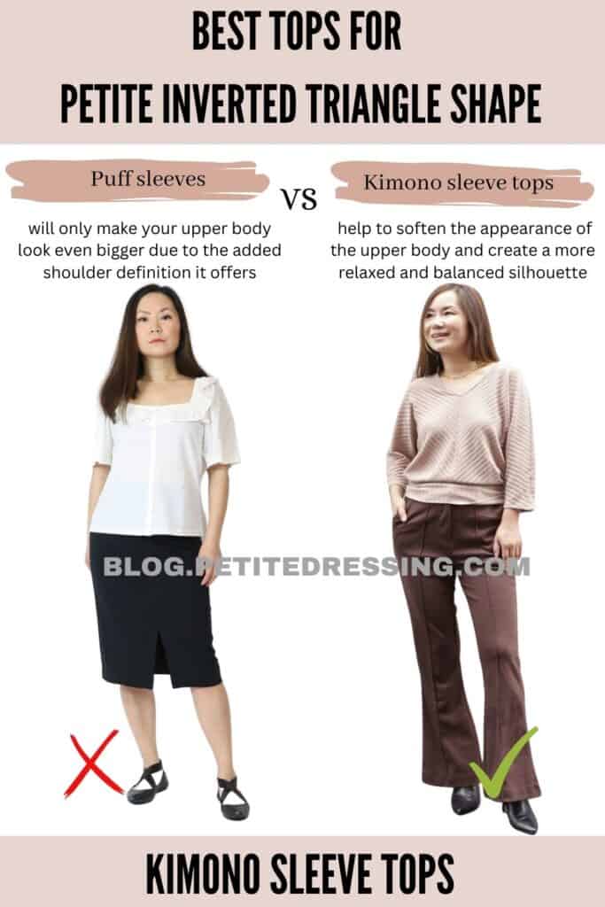 Kimono sleeve tops