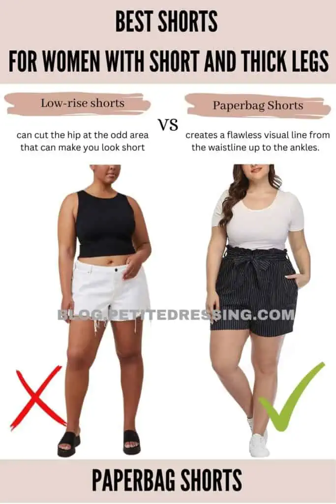 Shorts Style Guide for Women with Short and Thick Legs - Petite Dressing