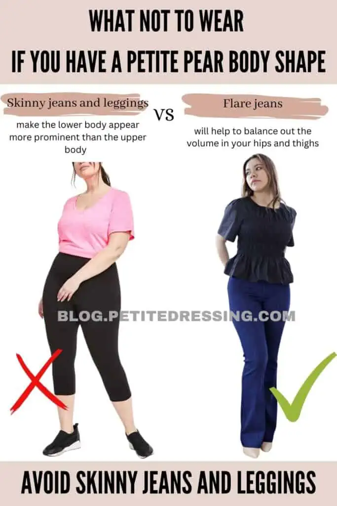 Skinny jeans and leggings