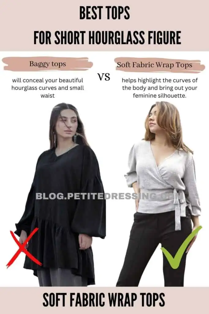 Soft Fabric Wrap Tops 