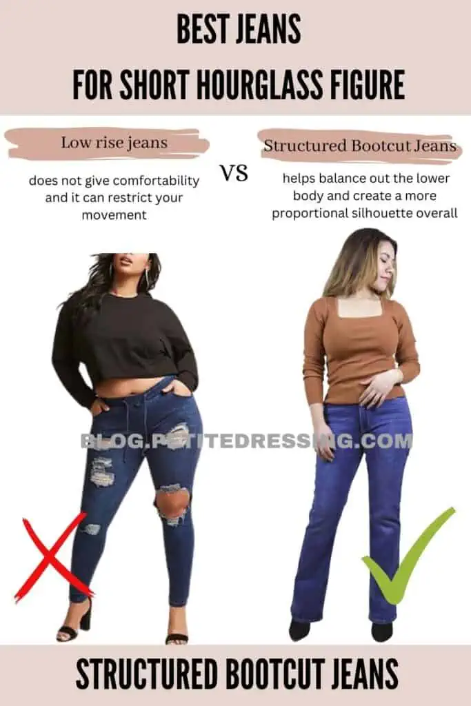 Jeans Style Guide for Short Hourglass Figure - Petite Dressing