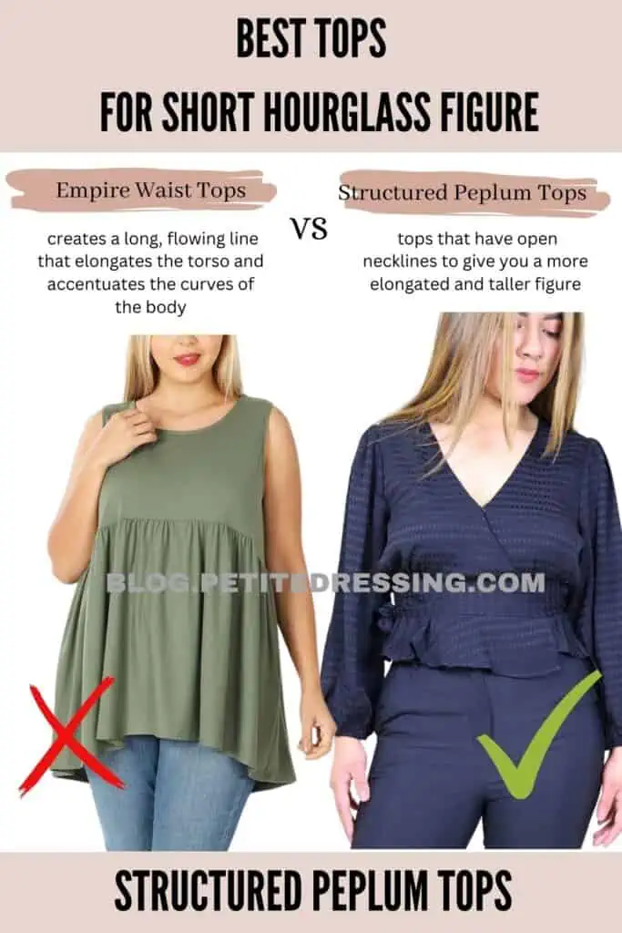 Tops Style Guide for Short Hourglass Figure - Petite Dressing