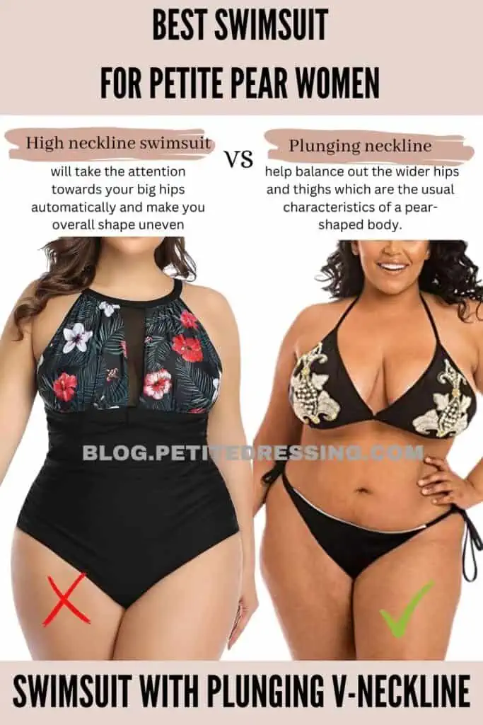 Swimsuit with Plunging V-Neckline