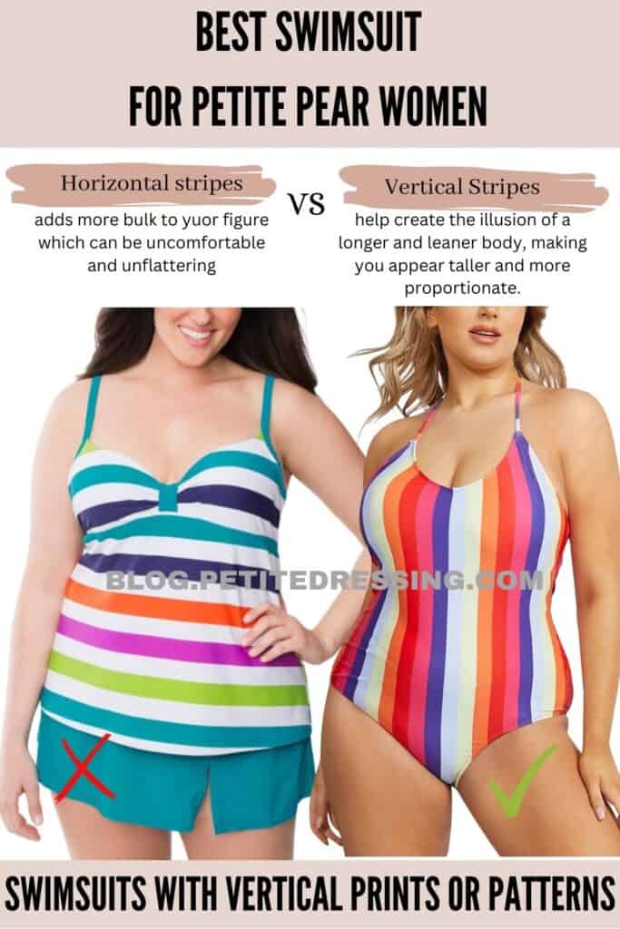 Swimsuits with Vertical Prints or Patterns