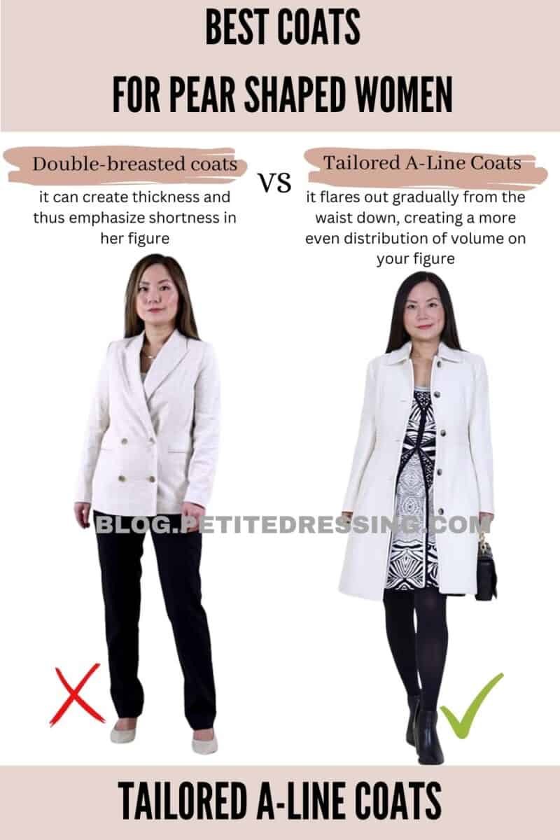Coat Style Guide for Women with Petite Pear Shape
