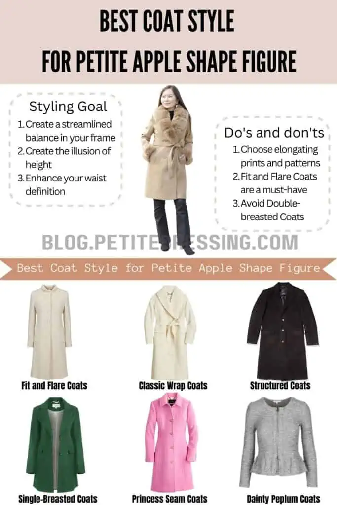 The Complete Coat Style Guide for Petite Apple Shape Figure